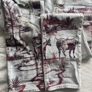 Hand painted Pacsun Dad Jeans